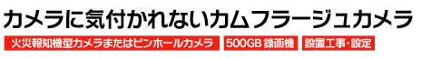 カメラに気付かれないカムフラージュカメラ